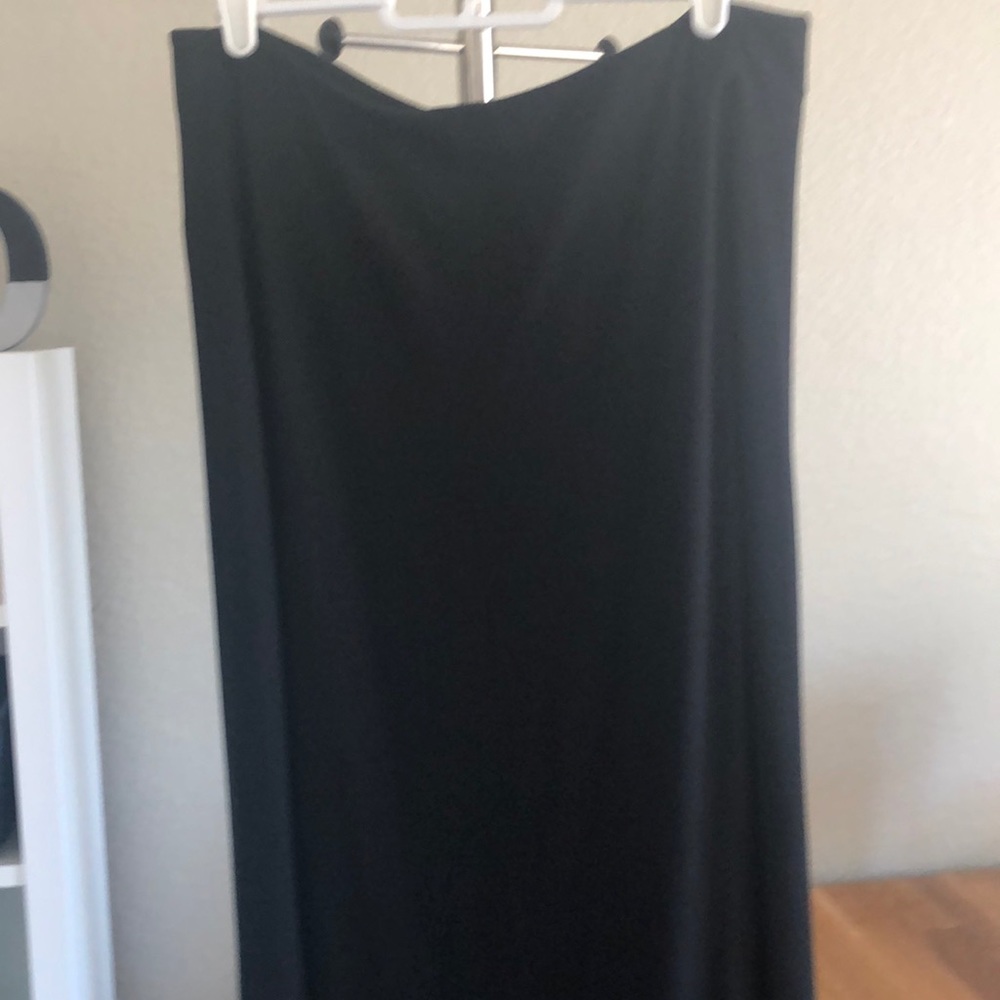 Black Loft midi skirt